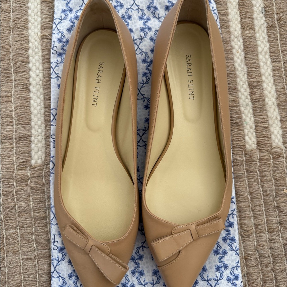 Sarah Flint Women's Camel Leather Loafers - USED TWICE